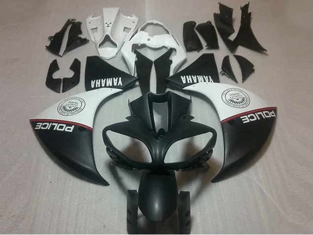 Matt Schwarz Weiß Yamaha R1 09-11 Verkleidungen Matt Schwarz Weiß Yamaha R1 09-11 Verkleidungen