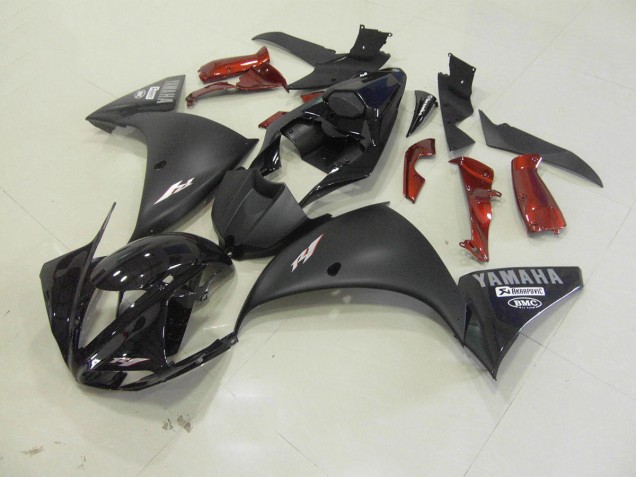 Matt Schwarz Yamaha R1 09-11 Vollverkleidung Matt Schwarz Yamaha R1 09-11 Vollverkleidung