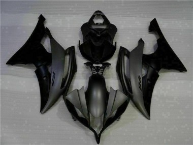 Matt Schwarz Yamaha R6 08-16 Vollverkleidung