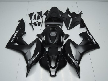 Matt Schwarz mit Weißem Aufkleber Honda CBR 600 RR 07-08 Verkleidungen