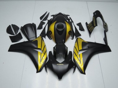 Matt Schwarz und Gold Honda CBR 1000 RR 08-11 Verkleidungen