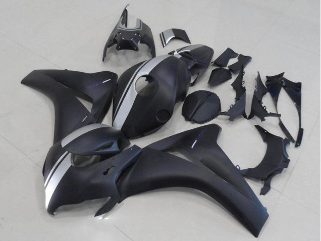 Matt Schwarz und Silber Honda CBR 1000 RR 08-11 Verkleidungen