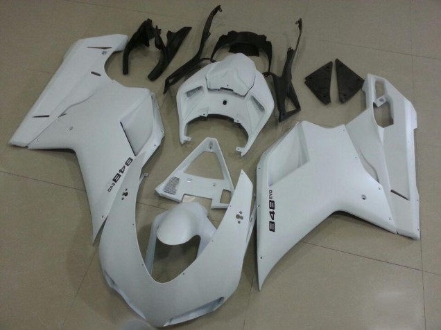 MattWeiß Ducati 848 1098 1198 07-14 Verkleidungen MattWeiß Ducati 848 1098 1198 07-14 Verkleidungen