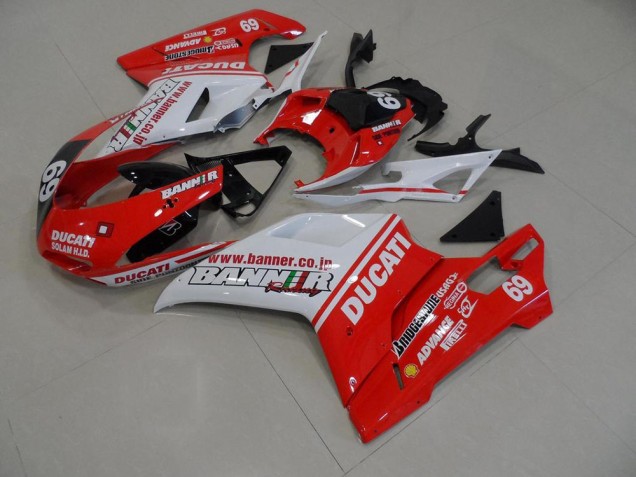 Orange Banner 69 Ducati 848 1098 1198 07-14 Verkleidungen Orange Banner 69 Ducati 848 1098 1198 07-14 Verkleidungen
