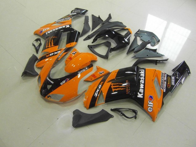 Orange Monster Kawasaki ZX6R 07-08 Verkleidungen Orange Monster Kawasaki ZX6R 07-08 Verkleidungen