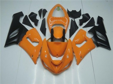 Orange Schwarz Kawasaki ZX6R 05-06 Verkleidungen