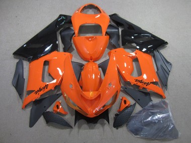 Orange Schwarz Ninja Kawasaki ZX6R 05-06 Verkleidungen