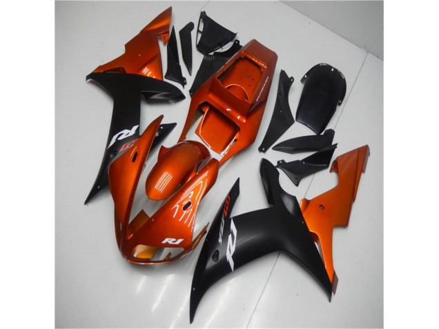 Orange Schwarz Yamaha R1 02-03 Verkleidungen Orange Schwarz Yamaha R1 02-03 Verkleidungen