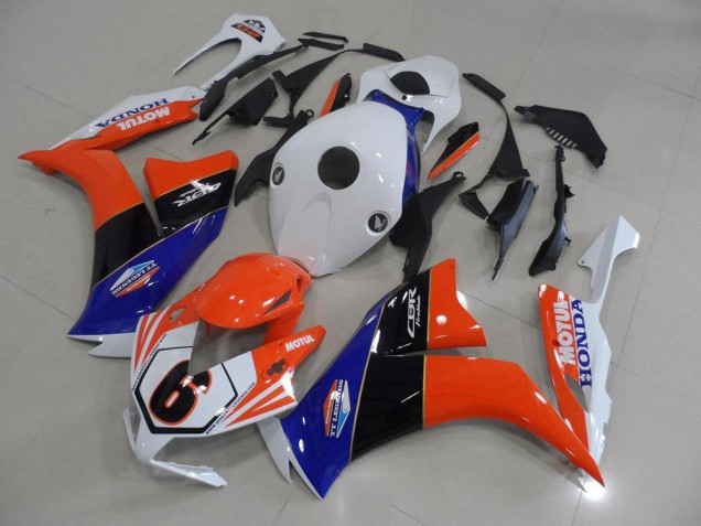 Orange Weiß TT Legend Honda CBR 1000 RR 12-16 Verkleidungen