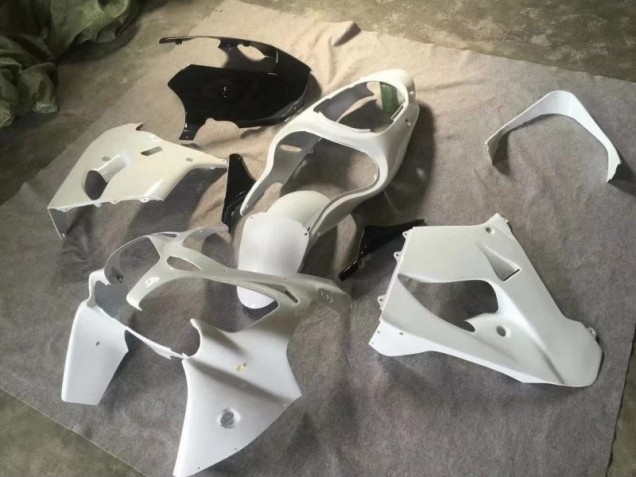 ReinWeiß Glänzendes Schwarz Kawasaki ZX9R 00-01 Verkleidungen