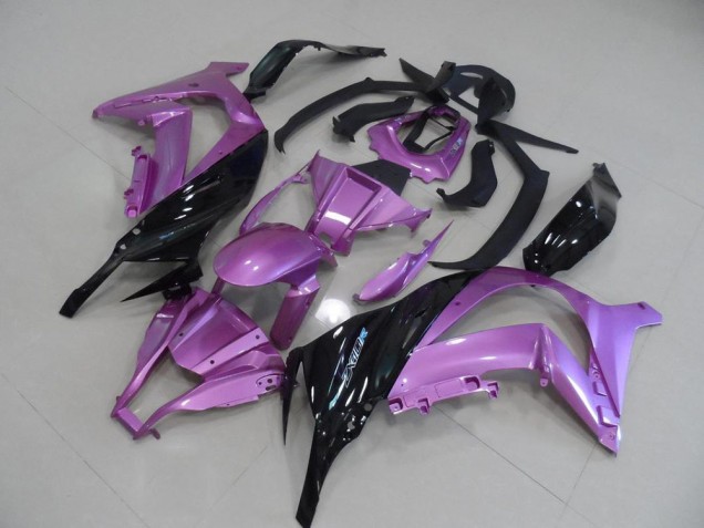 Rosa und Schwarz Kawasaki ZX10R 11-15 Verkleidungen