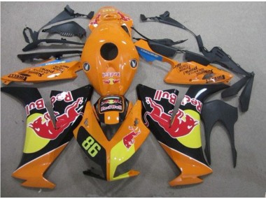 Rot Bull 86 Honda CBR 1000 RR 12-16 Verkleidungen
