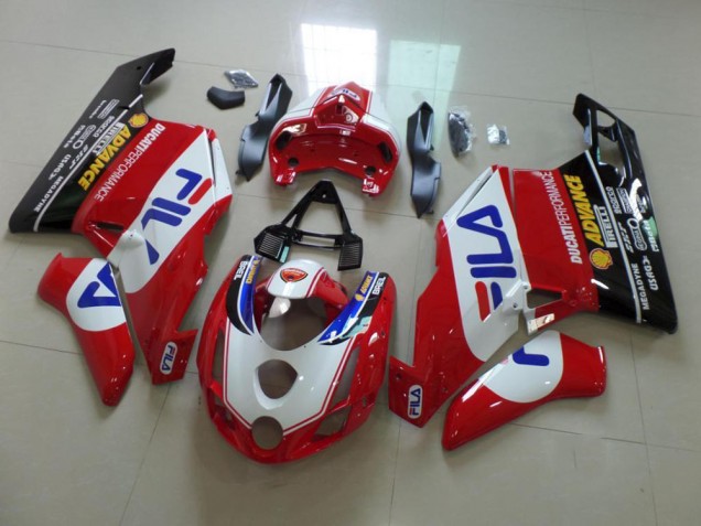 Rot Fila Ducati 749 999 03-04 Verkleidungen