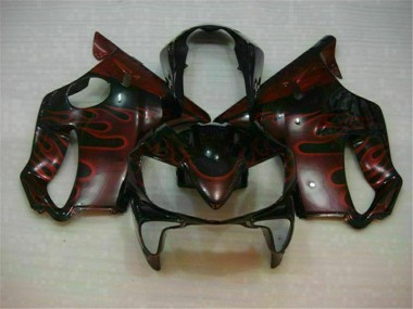 Rot Flamme Honda CBR 600 F4i 04-07 Verkleidungen