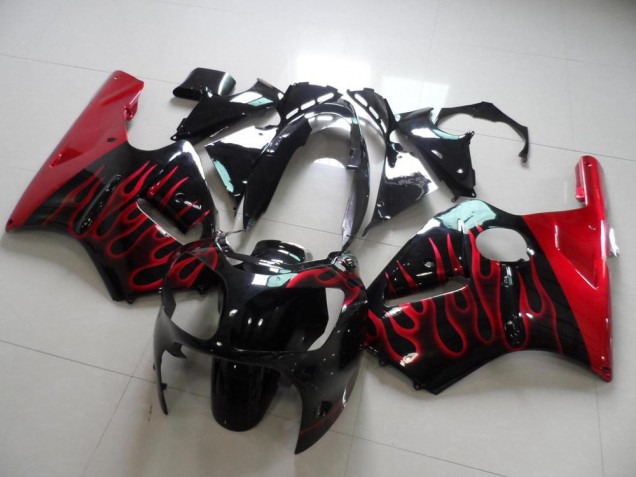 Rot Flamme Kawasaki ZX12R 00-01 Verkleidungen Rot Flamme Kawasaki ZX12R 00-01 Verkleidungen