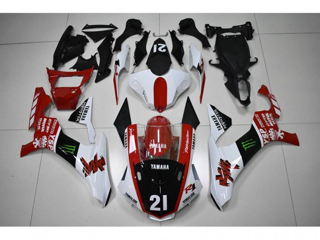Rot Schwarz 21 Yamaha R1 15-19 Verkleidungen