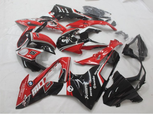 Rot Schwarz BMW S1000RR 15-18 Verkleidungen