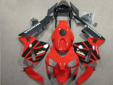 Rot Schwarz Honda CBR 600 RR 03-04 Verkleidungen & Plastik