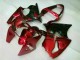 Rot Schwarz Kawasaki ZX6R 00-02 Verkleidungen
