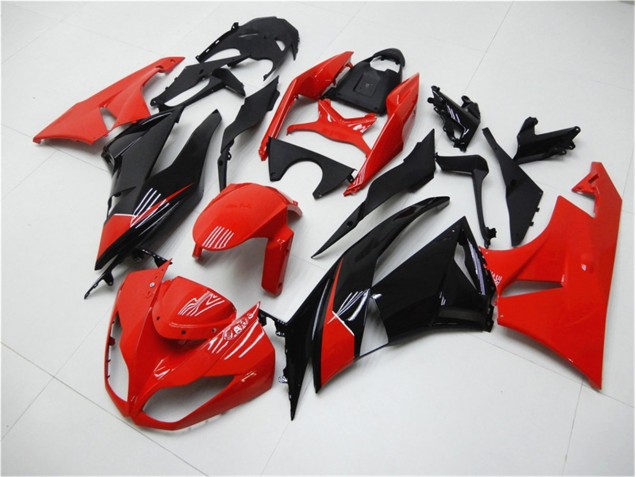 Rot Schwarz Kawasaki ZX6R 09-12 Verkleidungen Rot Schwarz Kawasaki ZX6R 09-12 Verkleidungen