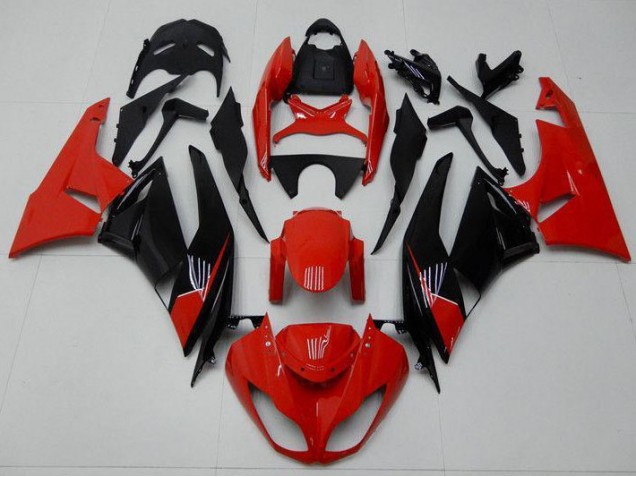 Rot Schwarz Kawasaki ZX6R 09-12 Verkleidungen Rot Schwarz Kawasaki ZX6R 09-12 Verkleidungen
