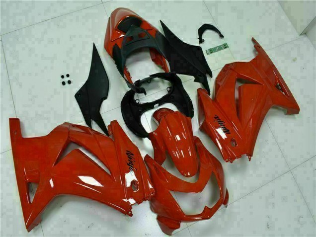 Rot Schwarz Ninja Kawasaki EX250 08-12 Verkleidungen