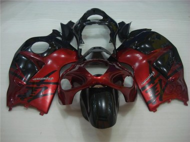 Rot Schwarz Suzuki GSXR 1300 Hayabusa 96-07 Verkleidung