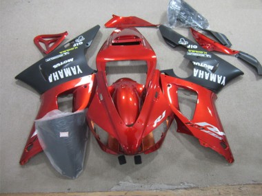 Rot Schwarz Weiß Aufkleber Yamaha R1 98-99 Verkleidungen