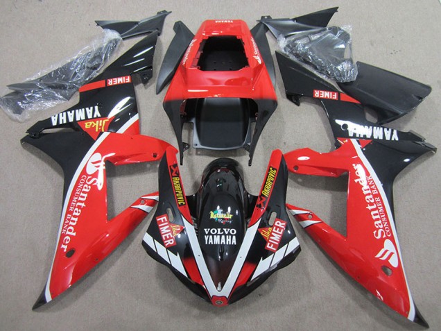 Rot Schwarz Weiß SantUnder Yamaha R1 04-06 Verkleidungen Rot Schwarz Weiß SantUnder Yamaha R1 04-06 Verkleidungen