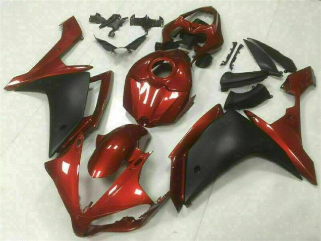 Rot Schwarz Yamaha R1 07-08 Verkleidungen