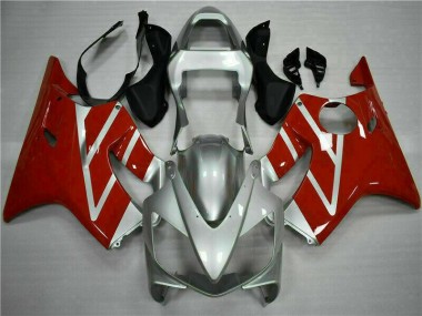 Rot Silber Honda CBR 600 F4i 01-03 Vollverkleidung