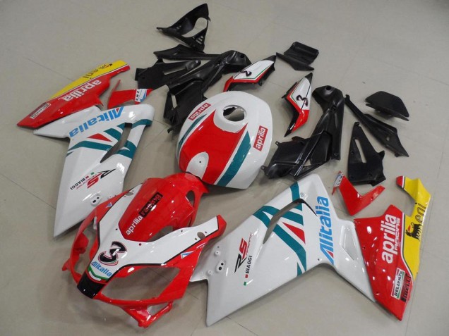 Rot Weiß Aprilia RS 125 06-11 Verkleidungen