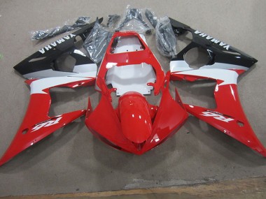 Rot Weiß Aufkleber Yamaha R6 03-05 Verkleidungen