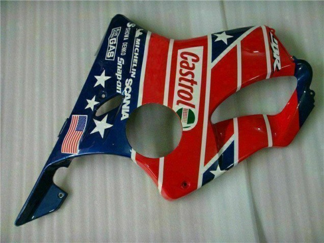 Rot Weiß Blau Castrol Cycle World Honda CBR 600 F4i 01-03 Verkleidungen Rot Weiß Blau Castrol Cycle World Honda CBR 600 F4i 01-03 Verkleidungen