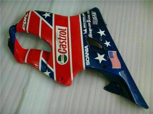 Rot Weiß Blau Castrol Cycle World Honda CBR 600 F4i 01-03 Verkleidungen Rot Weiß Blau Castrol Cycle World Honda CBR 600 F4i 01-03 Verkleidungen
