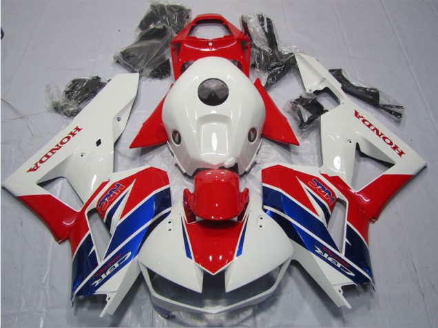 Rot Weiß Blau HRC Honda CBR 600 RR 13-21 Verkleidung