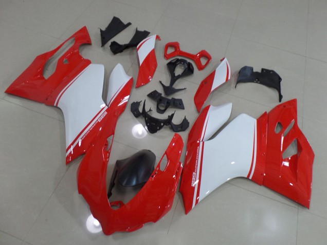 Rot Weiß Ducati 1199 11-14 Verkleidungen