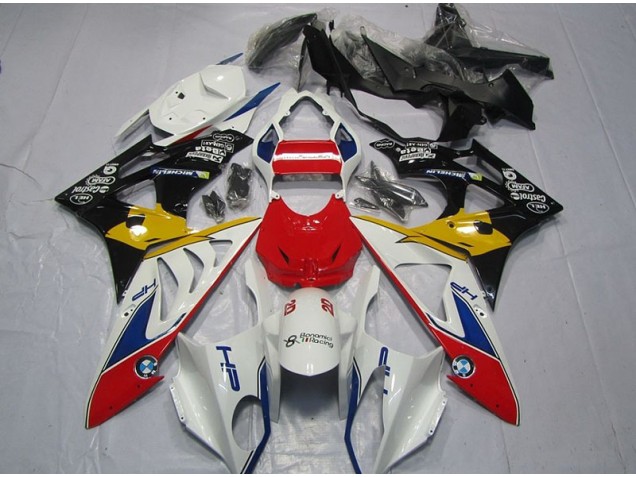 Rot Weiß Gelb BMW S1000RR 09-14 Verkleidungen