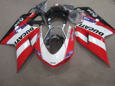 Rot Weiß Generali Tim Ducati 1098 07-14 Verkleidungen