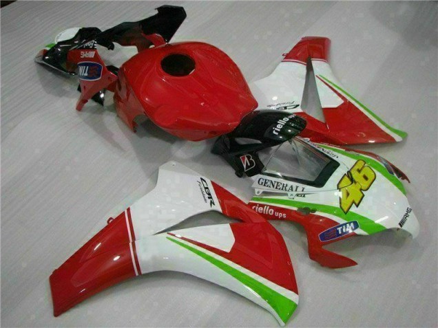 Rot Weiß Honda CBR 1000 RR 08-11 Verkleidung Rot Weiß Honda CBR 1000 RR 08-11 Verkleidung