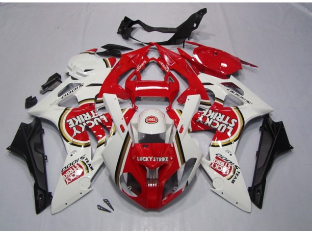 Rot Weiß Lucky Strike BMW S1000RR 09-14 Verkleidungen