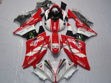 Rot Weiß Rocol Yamaha R6 08-16 Verkleidungen
