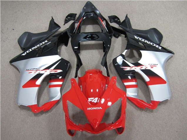 Rot Weiß Schwarz Honda CBR 600 F4i 01-03 Verkleidungen Rot Weiß Schwarz Honda CBR 600 F4i 01-03 Verkleidungen