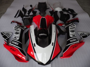 Rot Weiß Schwarz Yamaha R1 15-19 Verkleidungen