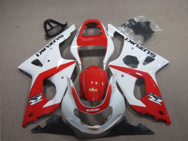 Rot Weiß Suzuki GSXR 1000 K3 03-04 Verkleidungen