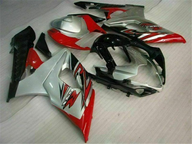 Rot Weiß Suzuki GSXR 1000 K5 05-06 Vollverkleidung Rot Weiß Suzuki GSXR 1000 K5 05-06 Vollverkleidung