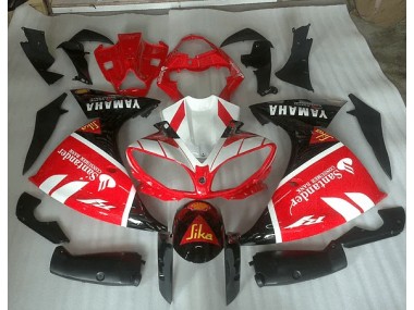 Rot Weiß Und Schwarz Grafik Yamaha R1 12-14 Verkleidungen