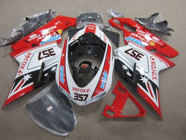 Rot Weiß Xerox 357 Ducati 1098 07-14 Verkleidungen
