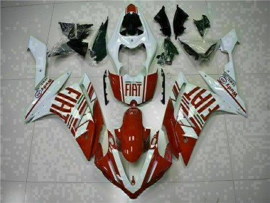 Rot Weiß Yamaha R1 07-08 Verkleidung