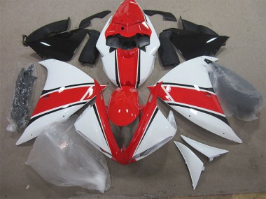 Rot Weiß Yamaha R1 12-14 Verkleidungen